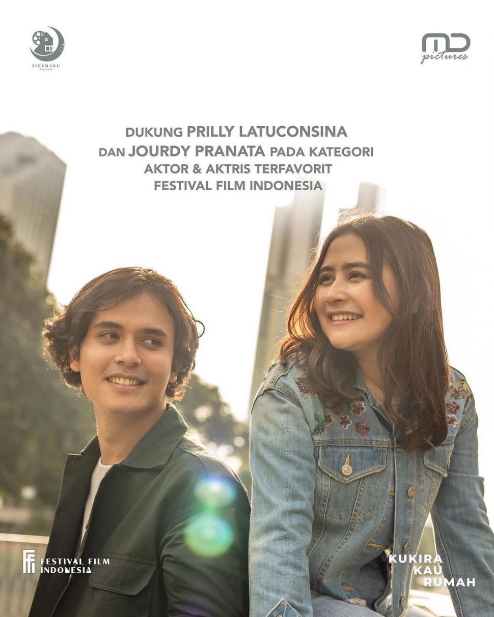 Film Kukira Kau Rumah dibintangi Jourdy Pranata dan Prilly Latuconsina. [Instagram]