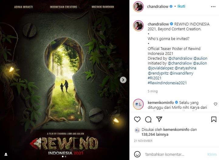 Rewind Indonesia 2021. [Instagram]