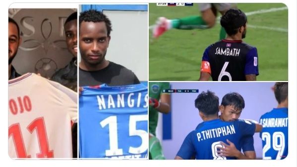 Meme Pesepak Bola Thailand Thitiphan Puangchan. (Twitter)