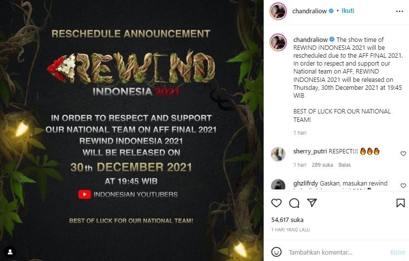 Rewind Indonesia 2021. [Instagram]