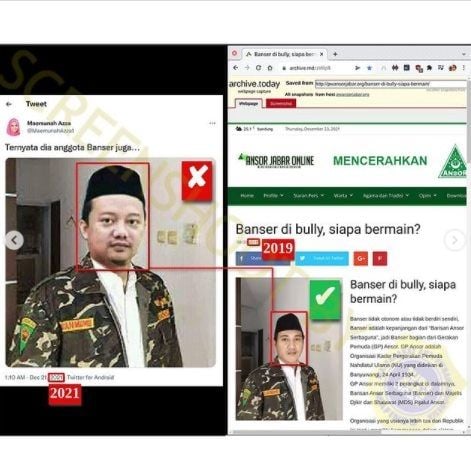 CEK FAKTA Herry Wirawan Pemerkosa 21 Santriwati Adalah Anggota Banser. (Turnbackhoax.id)