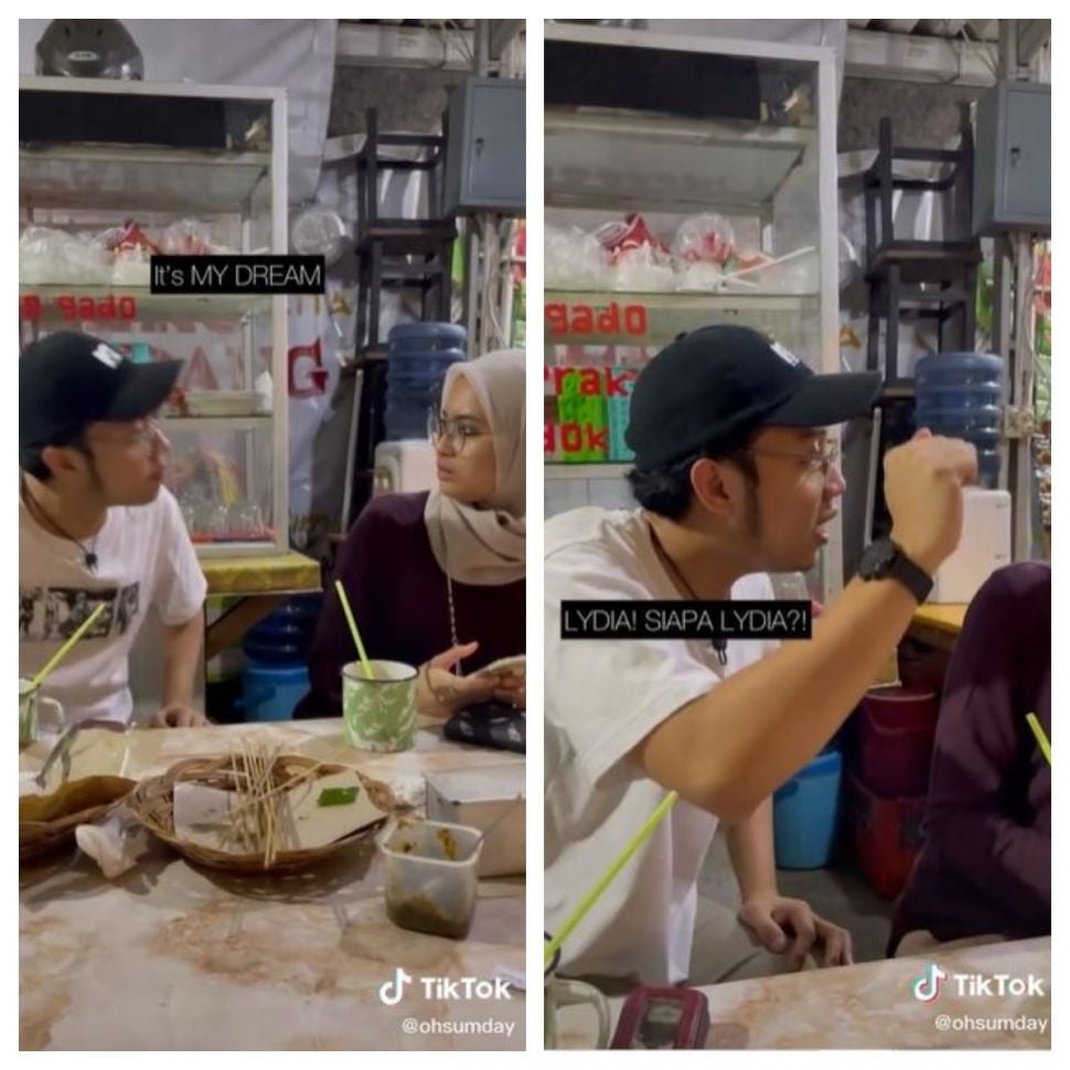 Jadi Kinan 'Layangan Putus' di warung makan (TikTok @ohsumday)