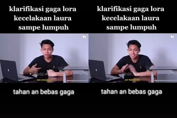 Viral Klarifikasi Gaga Muhammad Soal Kecelakaan yang Membuat Laura Anna Jadi Korban. (TikTok)