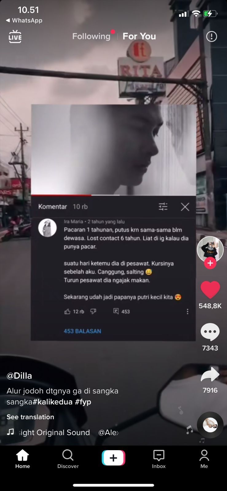 Ketemu mantan usai 6 tahun hilang kontak (TikTok/dillsss2)