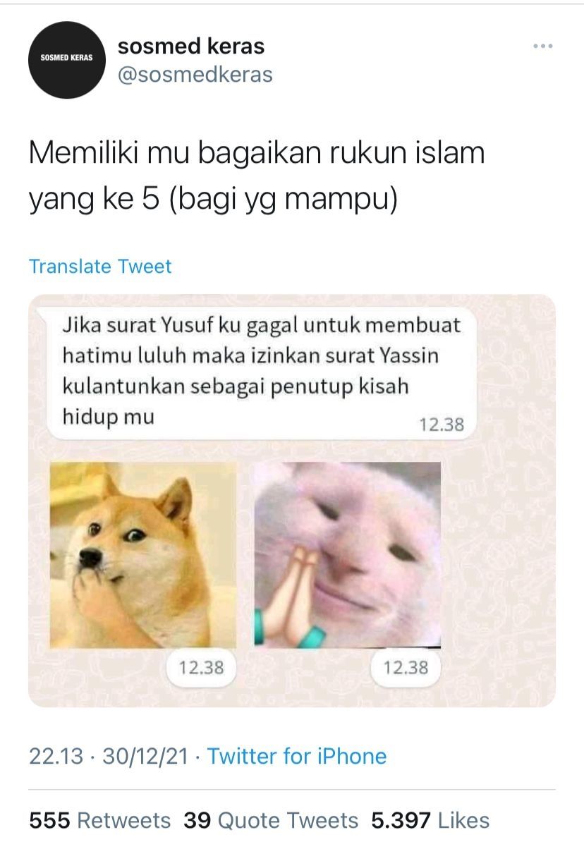 Pesan pria usai ditolak sang pujaan hati bikin warganet tak habis pikir (Twitter/sosmedkeras)