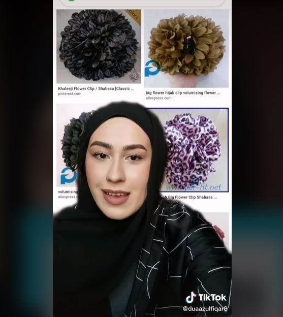 Viral Wanita Ungkap Gaya Hijab Lawas, Ukurannya Bikin Kaget (tiktok.com/@duaazulfiqar8)