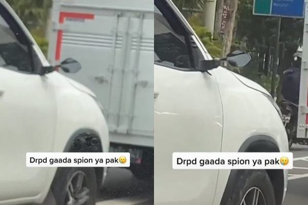 Viral Penampakan Sopin Mobil Mewah yang Melintas Bikin Ngelus Dada. (TikTok)