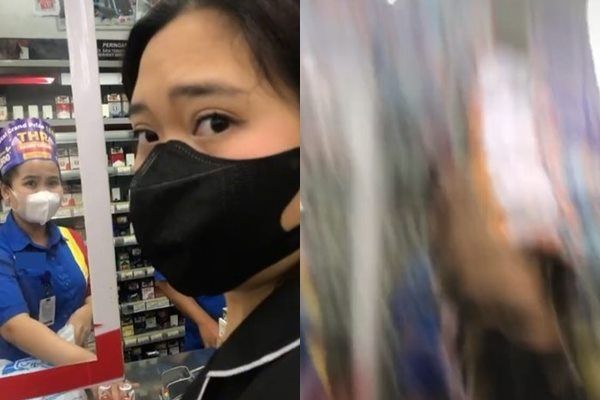 Viral Cewek Emosi Tampol Pacar di Minimarket Gegara Kondom. (TikTok)