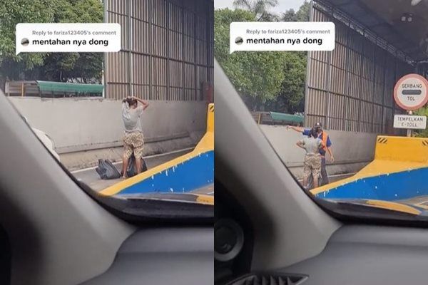 Viral Ibu-ibu Pemulung Masuk Jalan Tol Jadi Bahan Tertawaan. (TikTok)