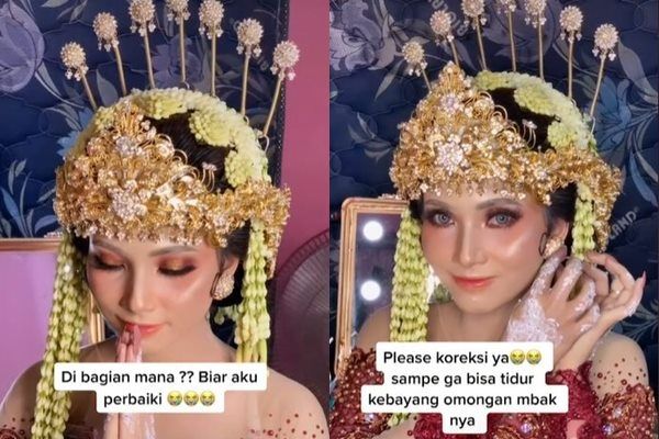 Viral MUA Nangis Riasannya Dihujat Tak Laku. (TikTok)