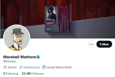 Eminem Beli Koleksi NFT. [Twitter]