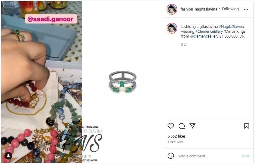 Cincin Rp21 Juta Nagita Slavina (instagram.com/fashion_nagitaslavina)