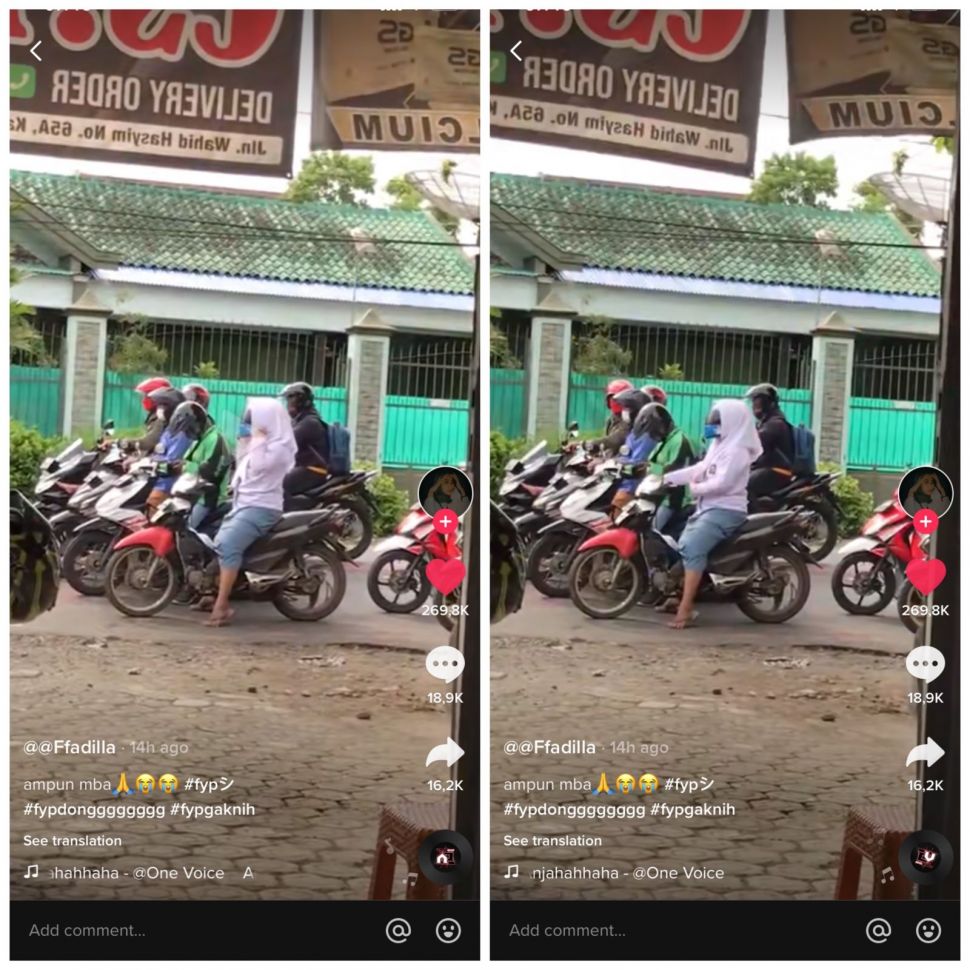 Pelajar SMA tertangkap kamera lakukan hal mengejutkan (TikTok/Ffadilla)