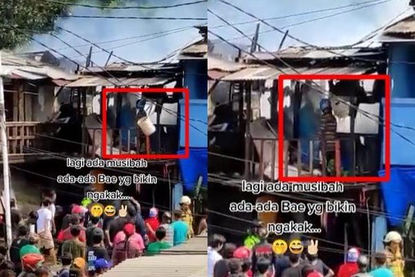 Viral Bapak-bapak Kena Musibah Rumah Kebakaran. (TikTok)