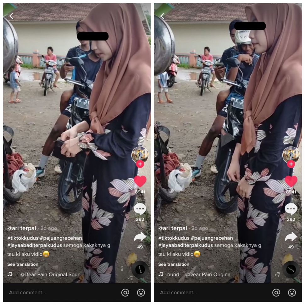 Viral video wanita cantik beli pentol, warganet malah salfok dengan gerobaknya (TikTok/ariterpal)