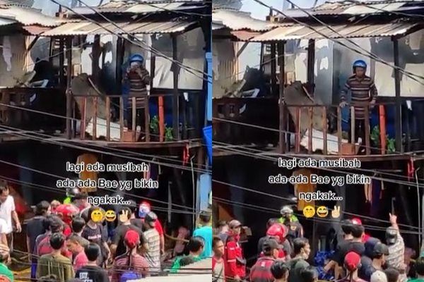 Viral Bapak-bapak Kena Musibah Rumah Kebakaran. (TikTok)