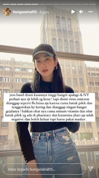 Postingan Bunga Zainal (Instagram.com)