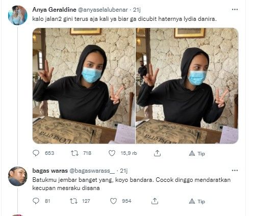 Komentari cuitan Anya (twitter.com/kmknlakg)