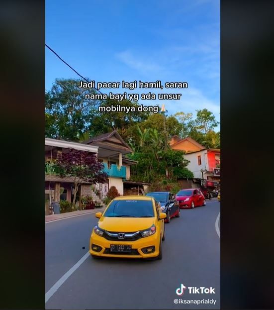 Viral Pria Minta Saran Nama Anak Berunsur Mobil  (tiktok.com)