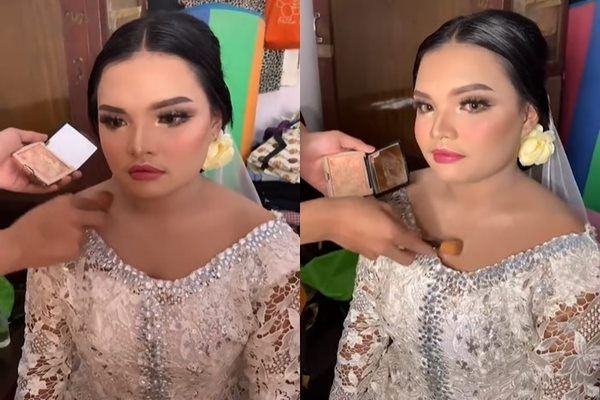 Viral MUA Rias Pengantin yang Tak Punya Ortu. (TikTok)