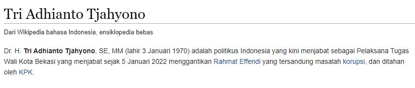 Profil Tri Adhianto Tjahyono  di Wikipedia. [Tangkapan Layar]