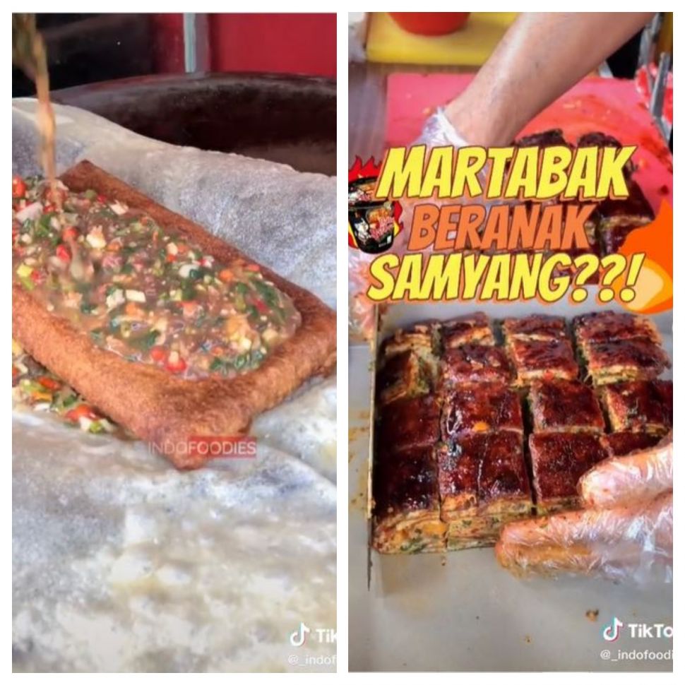 Martabak Beranak Samyang (TikTok @_indofoodies)