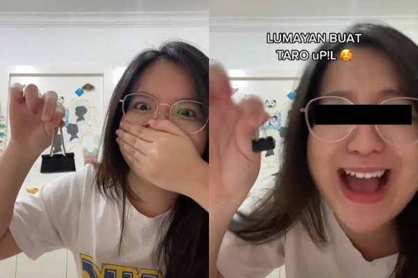 Viral Cewek Mau Beli Tas Bentuk Penjepit Kertas. (TikTok)