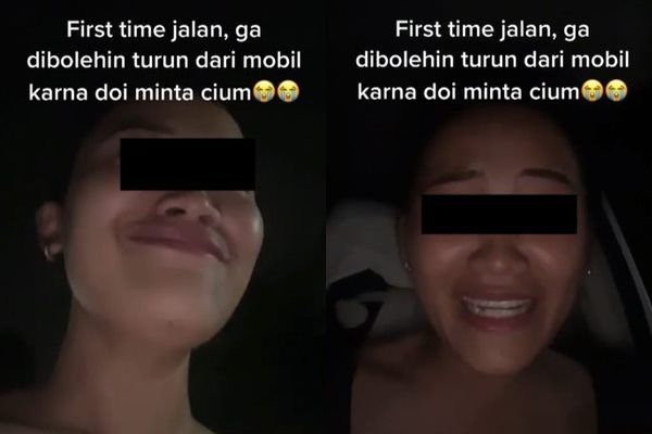 Viral Cewek Curhat First Date Tak Diizinin Cowok Turun Mobil. (TikTok)