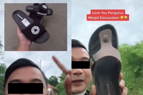 Sandal Dicuri Pas Salat Jumat, Pria Ini Cari Pencuri di TikTok: Balikin Sandal Gue! (TikTok)