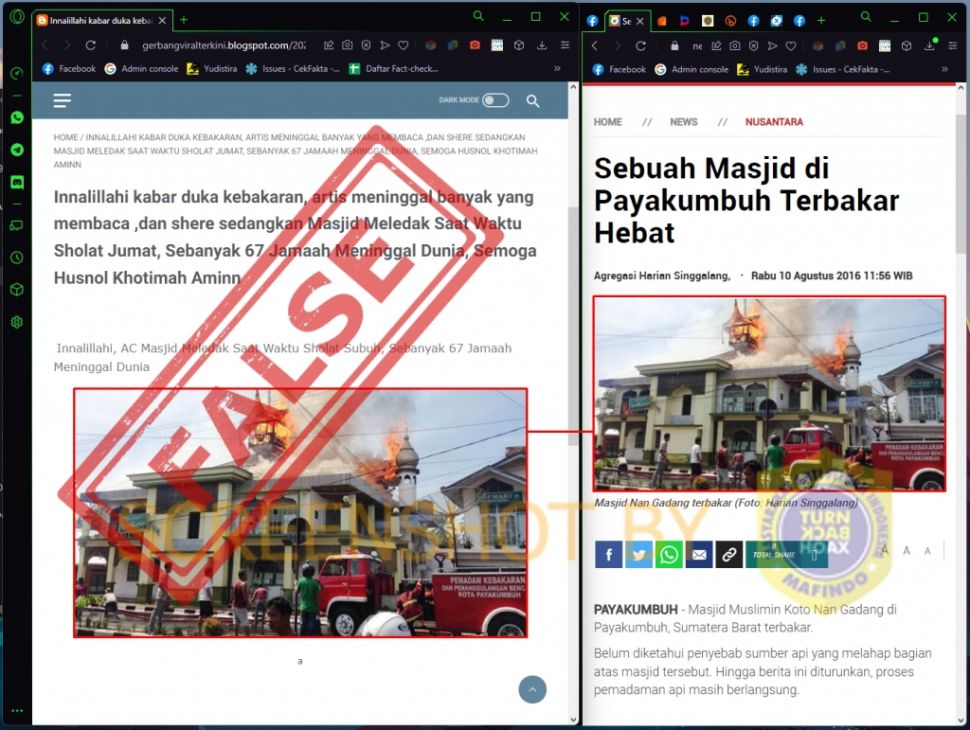 CEK FAKTA: Masjid Meledak dan 67 Jamaah Meninggal Dunia saat Salat Jumat, Benarkah? (Turnbackhoax.id)