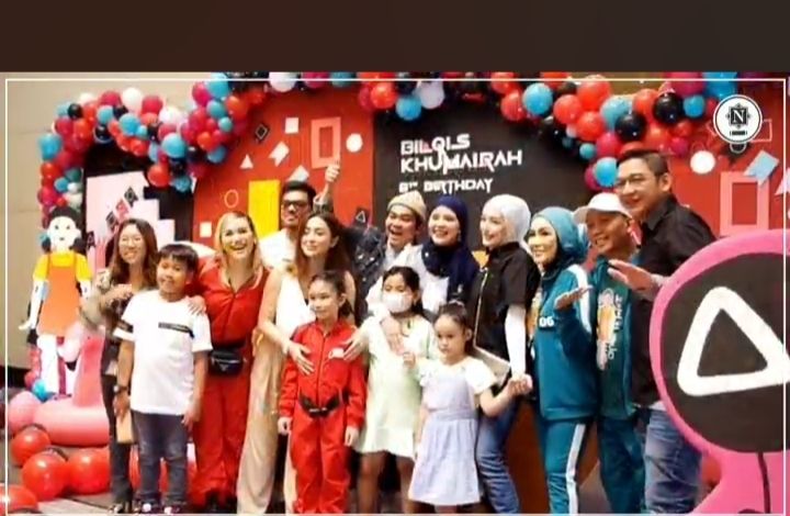 Potret Pesta Ultah Bilqis Anak Ayu Ting Ting. (Instagram/nendiaprimarasaofficial)