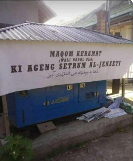 Makan di Genset (twitter.com/kesiurangin)