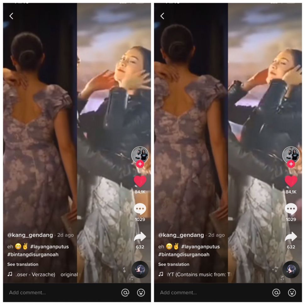 Lakukan pemotretan, gaun Anya Geraldine jadi sorotan: baju Kinan dicolong Lidia (TikTok/kang_gendang)