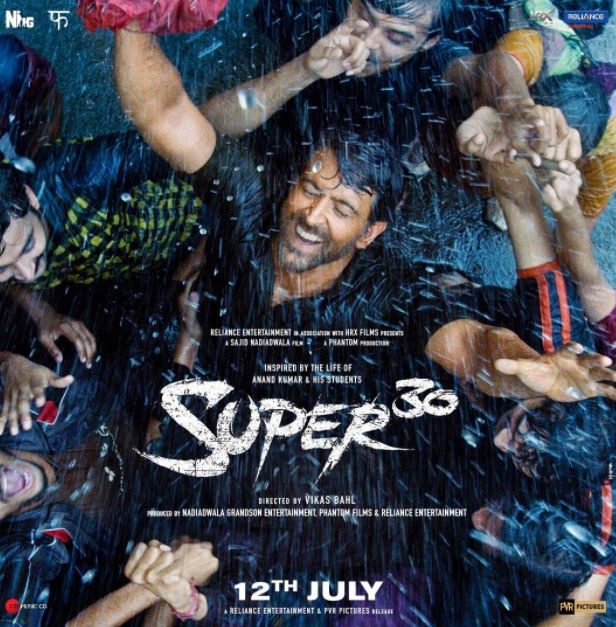 Poster film Super 30 yang dibintangi Hrithik Roshan. [Instagram]