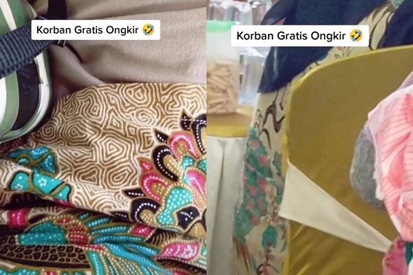 Korban Gratis Ongkir, Fotografer Kembaran Baju dengan Emak-emak di Kondangan (TikTok)