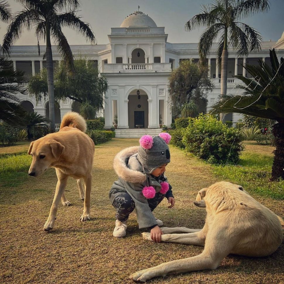 Tampak depan Istana Pataudi yang merupakan milik keluarga Saif Ali Khan. [Instagram]