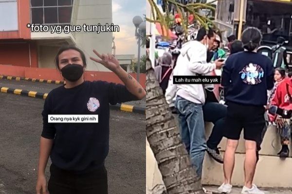 Viral Aksi Cowok Cari Teman Hilang Bisa Ngelus Dada. (TikTok)