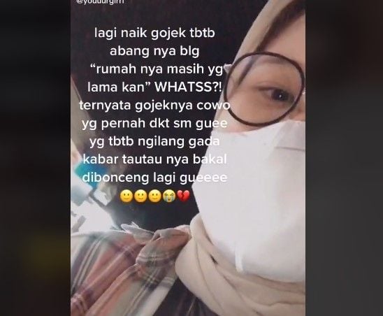 Ketemu Mantan PDKT di ojol (tiktok.com/@youuurgirrl/)