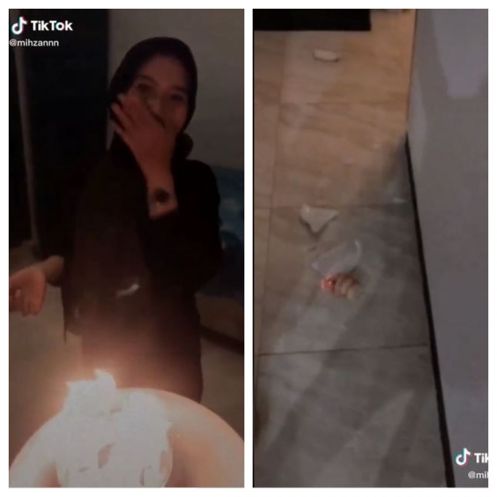 Kejutan ulang tahun gagal (TikTok @mihzannn)