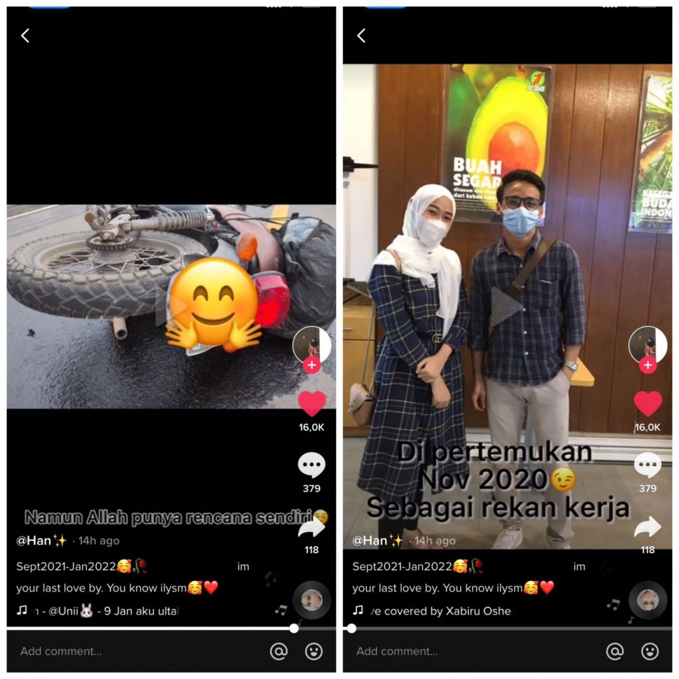 Jodoh rahasia Tuhan, wanita dilamar usai hilang kontak, dipisahkan lagi oleh kematian (TikTok/hanhanii16)