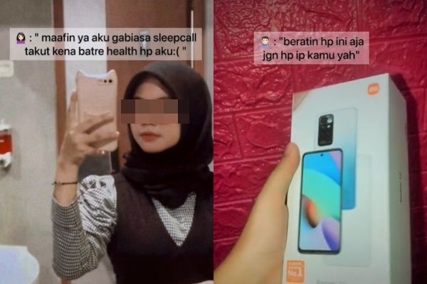 Cewek Menolak Diajak Sleep Call Gegara Kesehatan Baterai, Reaksi Pacarnya Disorot (TikTok)