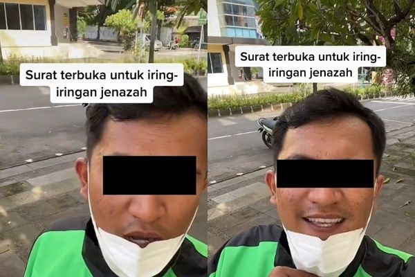 Viral Pengemudi Ojol Bikin Surat Terbuka untuk Iring-iringan Jenazah (TikTok)