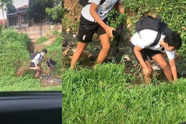 Viral Cowok Dijemput di Pinggir Tol sampai Nekat Panjat Pembatas. (TikTok)