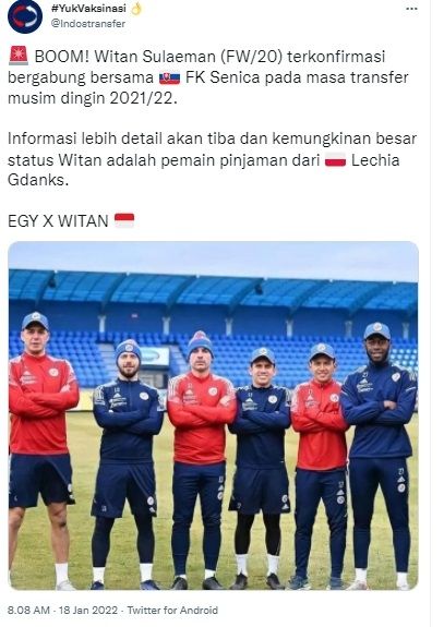 Viral Beredar Potret Witan Sulaeman Sudah Gabung Fk Senica Bareng Egy Maulana Vikri 2526