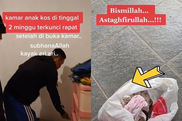 Bapak Kos Syok Lihat Benda di Kamar yang Ditinggal 2 Minggu, Dikira Ari-ari Bayi Ternyata Ini (TikTok)