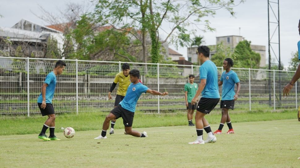 Latihan pertama Timnas Indonesia di Bali jelang hadapi Timor Leste (dok. PSSI)