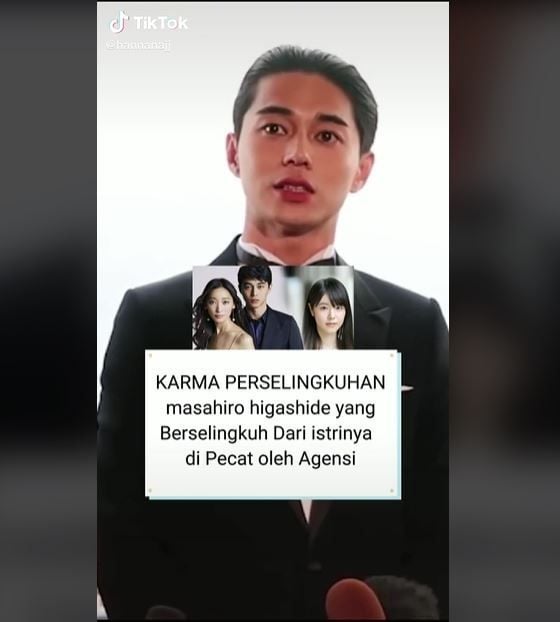 Aktor Jepang Masahiro Higashide yang Kisah Perselingkuhan Mirip Layangan Putus (tiktok.com/hannanajj)