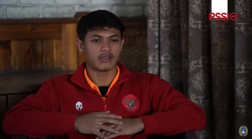 Pemain timnas Indonesia, Alfeandra Dewangga. (YouTube/PSSI)