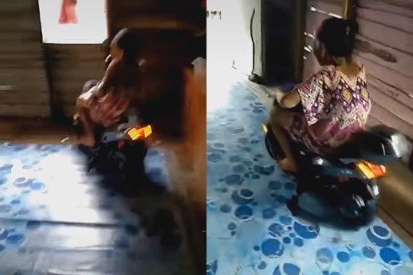 Viral Nenek Teriak-teriak Naik 'Motor Nmax' (TikTok)