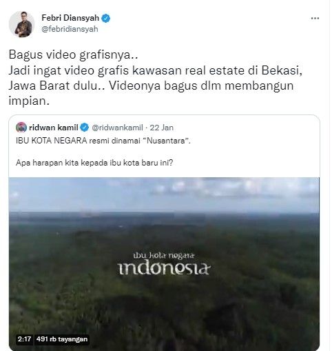 Cuitan Febri Diansyah (twitter.com/febridiansyah)